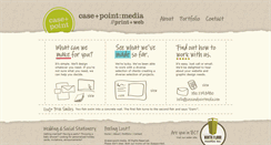 Desktop Screenshot of caseandpointmedia.com